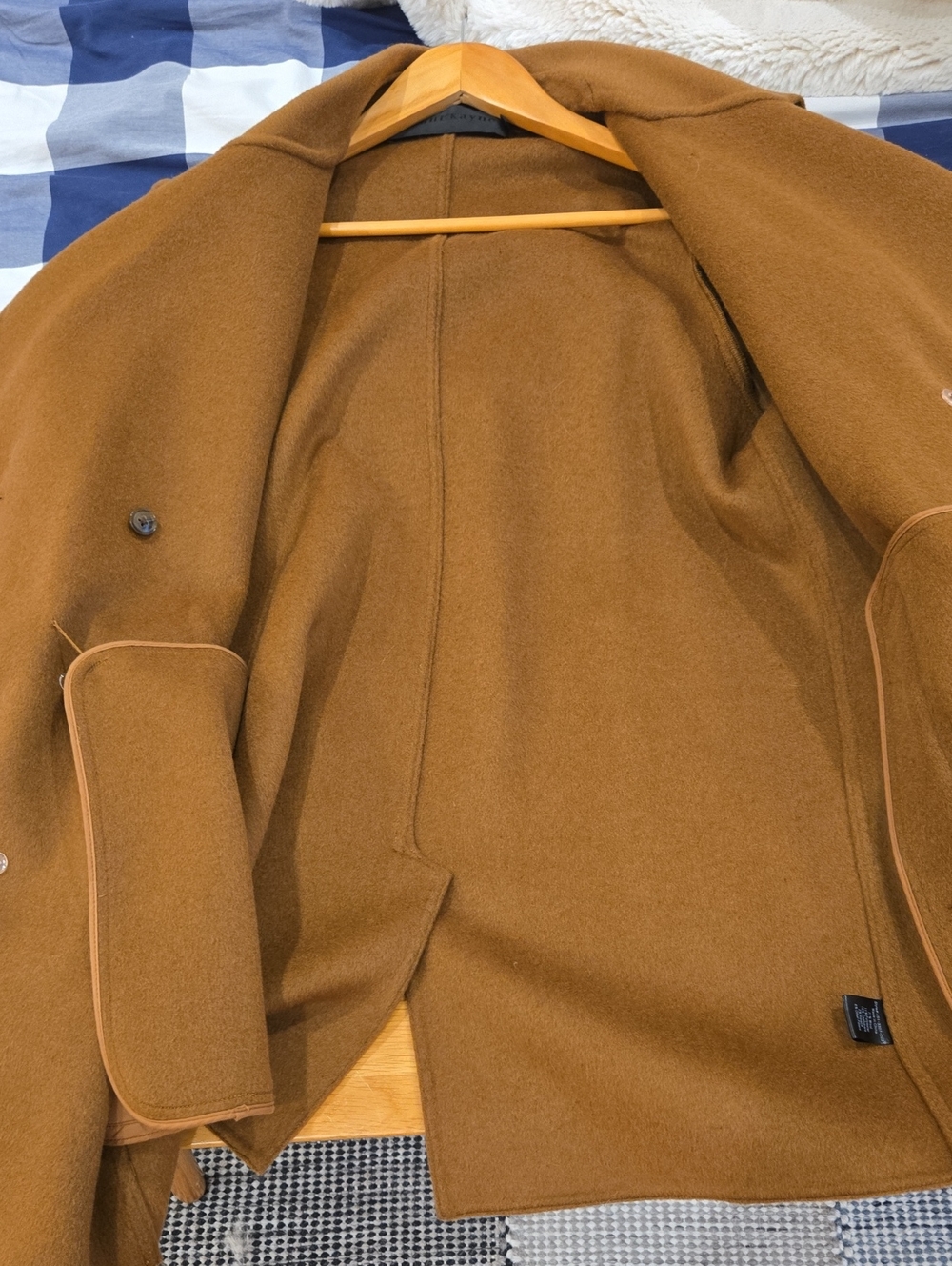 Jenni Kayne Womens Double-Breasted Camel Brown Coat, Small, GUC, Quiet Lux - Picture 8 of 9